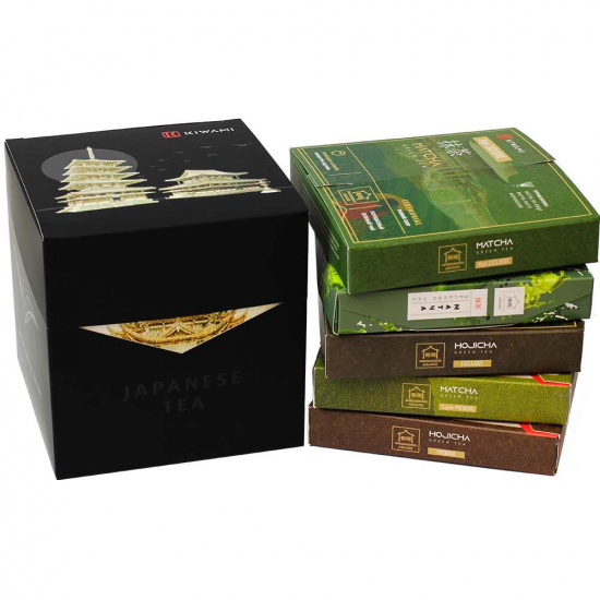Подарочный набор №2 "Виды Японии" (Матча: Classic, Super Premium, High Exclusive. Ходжича порошковый: Premium, Exclusive)