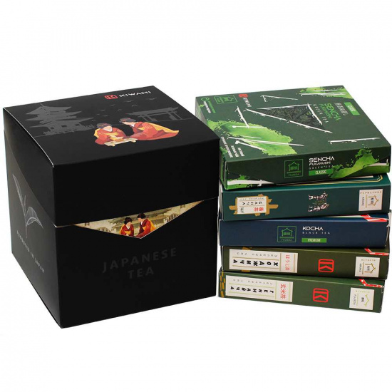 Подарочный набор №3 "Японки пьют чай" (Коча, Сенча, Банча, Генмайча, Ходжича)